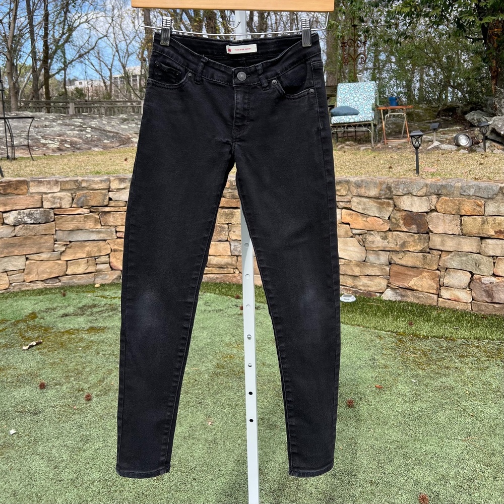 Levi's 710 Super Skinny Black Jeans